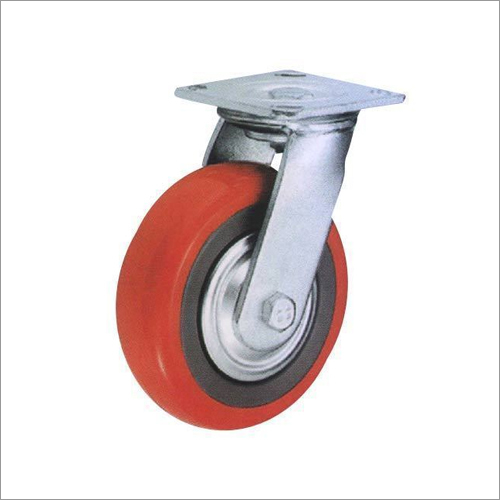 Trolley Caster Wheels - Color: Red