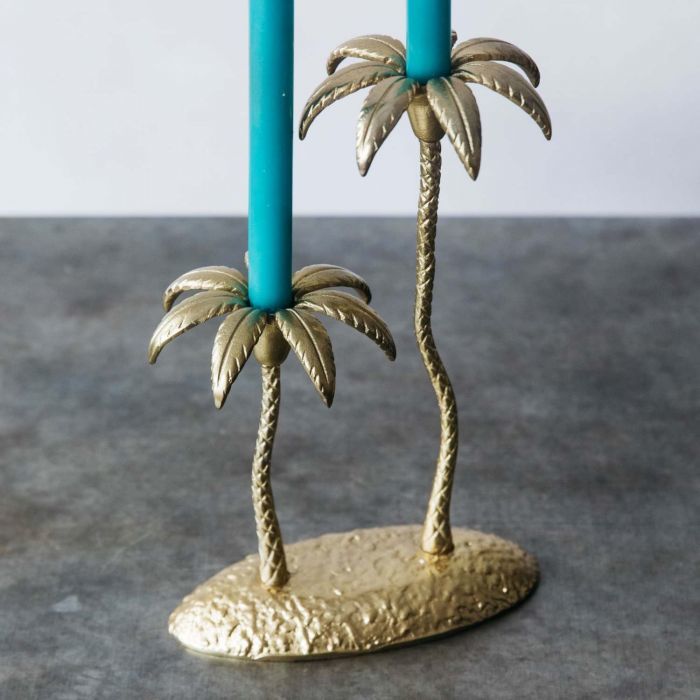 BRASS FLOWER CANDLE HOLDER