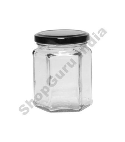 200ml Hexagonal Glass Jar