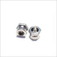 Premium Quality Anti-theft Nut Brake Nut - Silver, 10x8 Mm, Head Size 12mm, Length 8 Mm, Weight 15g | Secure Design For Enhanced Vehicle Safety