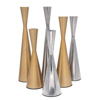 VINTAGE BRASS PILLAR CANDLE HOLDER