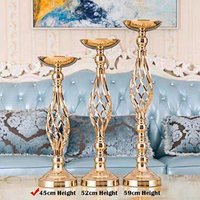 VINTAGE BRASS PILLAR CANDLE HOLDER