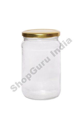 Transparent 720Ml Round Pickle Glass Jar