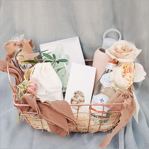 Lacadeau wooden Gift Basket Hampers for Wedding Occassion