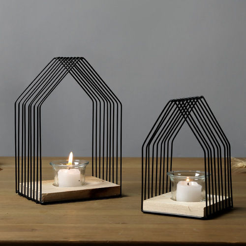 IRON HUT TEALIGHT CANDLE HOLDER