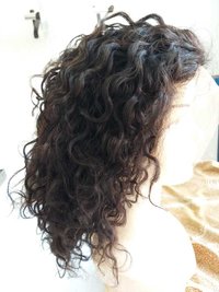 Front Lace Deep Curly Human Hair Wig