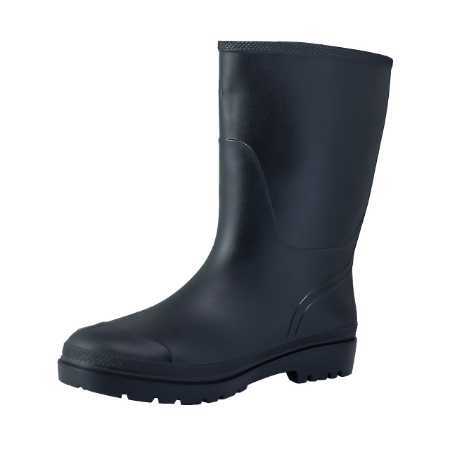 6X10 Hard Pvc Sole Galaxy Black Safety Gumboot - Gender: Unisex