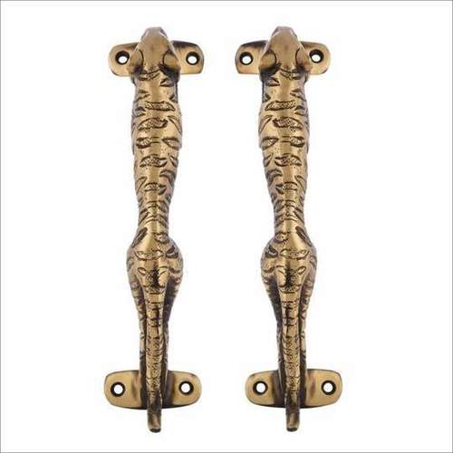 Polishing Animal Design Brass Door Handle- Cabinets Outdoor Indoor Handles Set Of 2