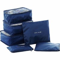 Travel Storage Bags Set Printed Clothes Packing Cubes Space Savers Organizer Pouch Dividers for Luggage Pack of 6
