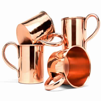 Copper Plain Mug Set