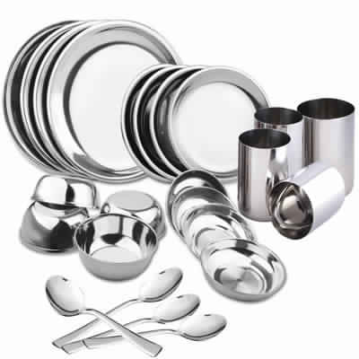 Stainless Steel Dinner Set of 24 Pcs