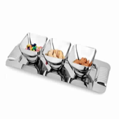 Stainless Steel Dry Fruit Platter