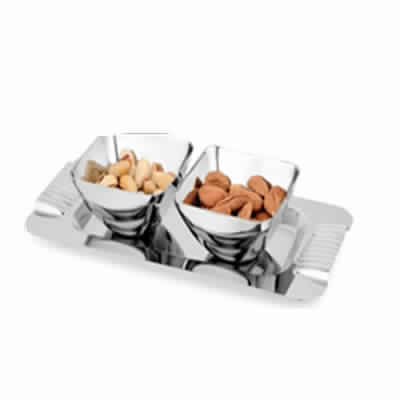 Metal Stainless Steel Dry Fruit Platter