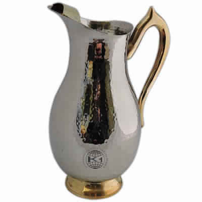 Stainless Steel Hammered jug By KING INTERNATIONAL