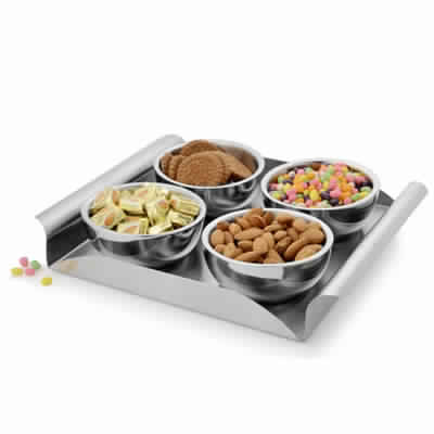 Stainless Steel Square Serving Platter