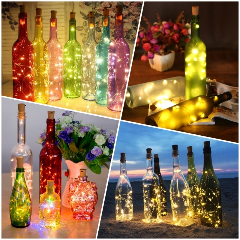 20 LED Warm White Bottle Cork Fairy Lights