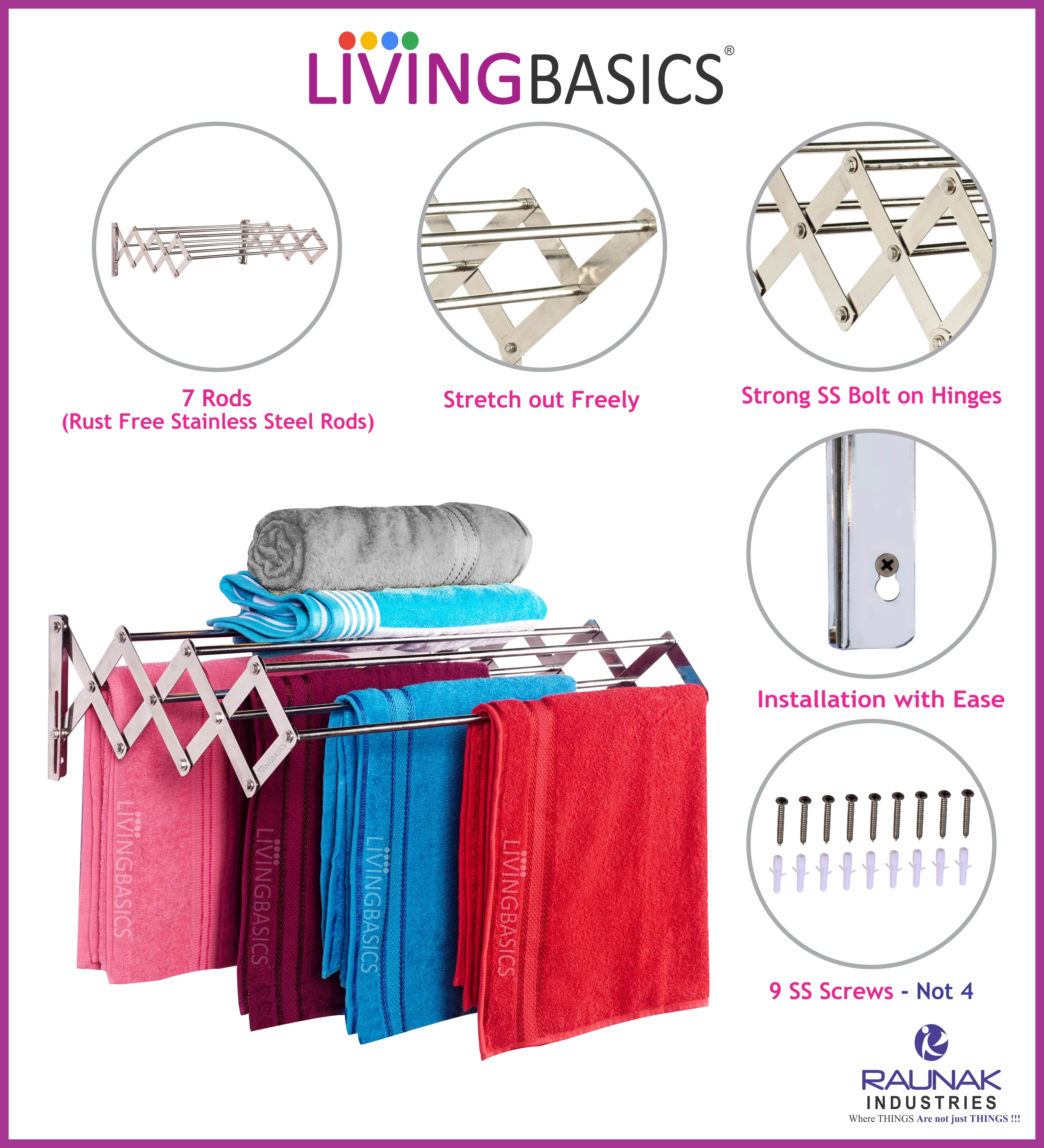 Stainless Steel Cloth Drying Stand