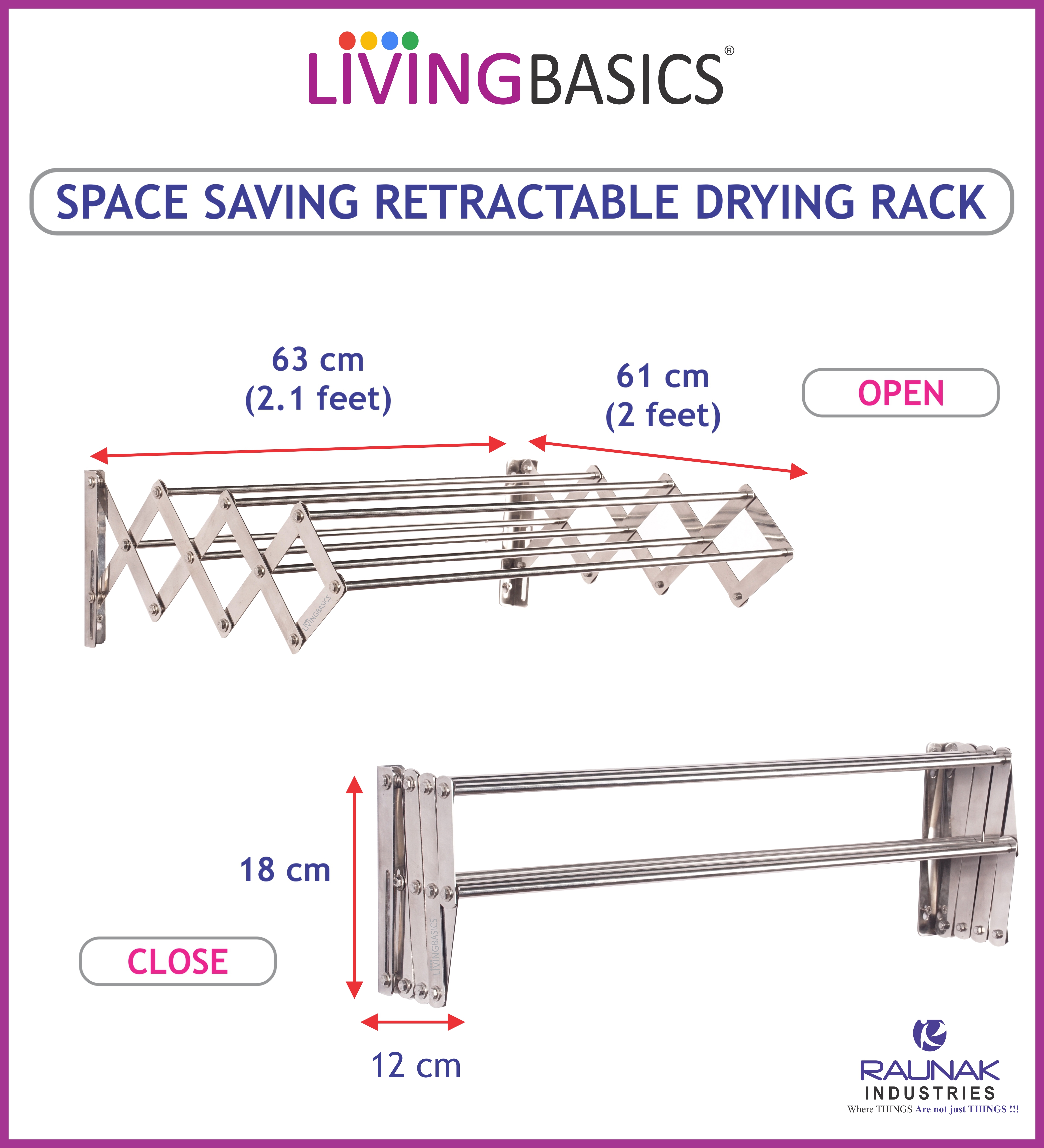 Stainless Steel Cloth Drying Stand