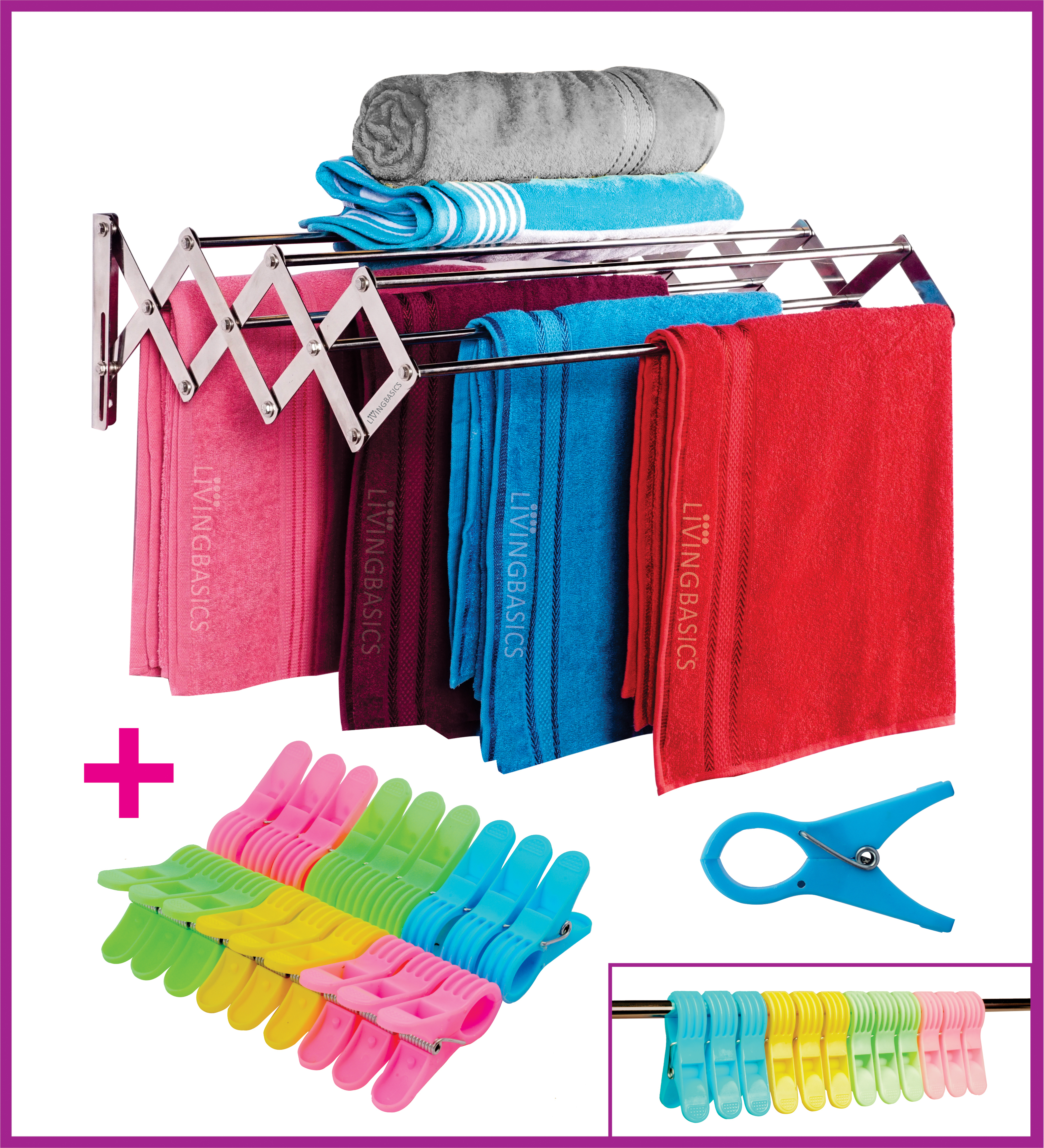 Wall Hanging Cloth Drying Stand