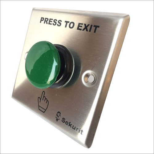 SS Single Pole Green Push Button By SEKURITY XCHANGE