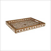 Wooden Inlay Serving Tray