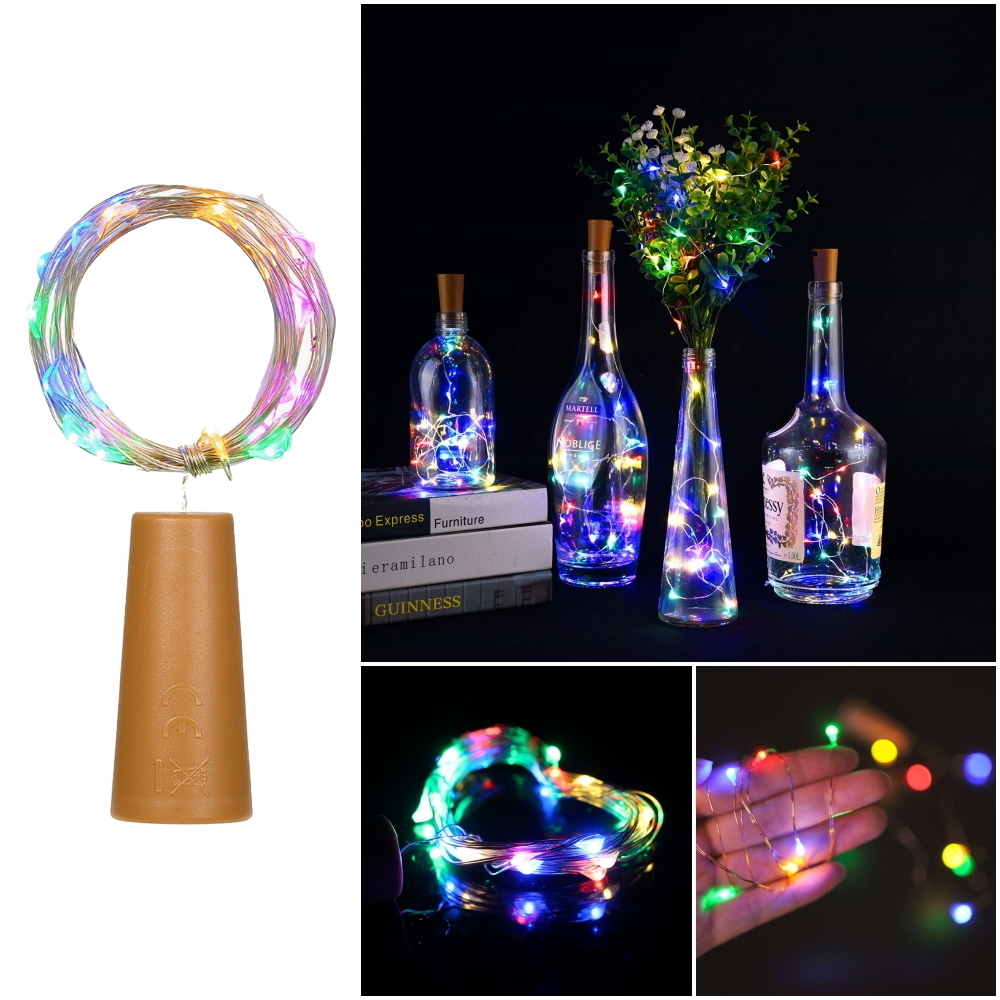 20 LED Multicolor Bottle Cork Fairy Lights