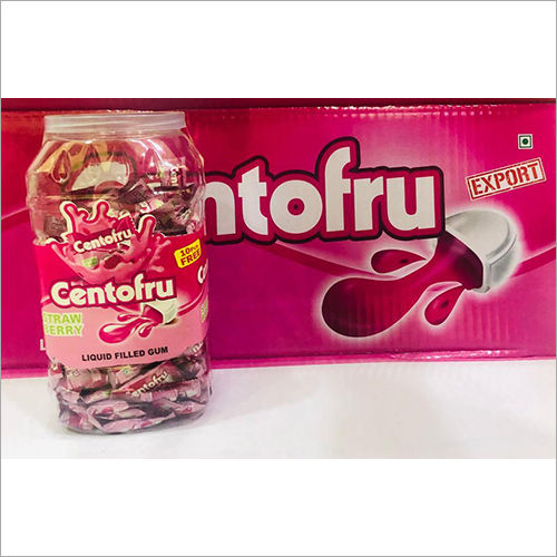 Strawberry Liquid Filled Gum Pack Size: 01 Carton = 20 Pieces