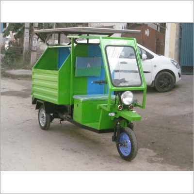 Garbage Green Color Painted Electric Rickshaw - Origin: India