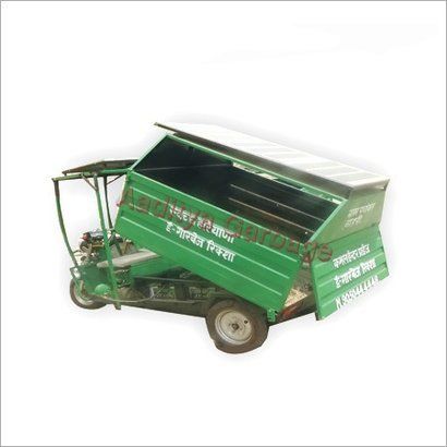 Green Garbage E-rickshaw