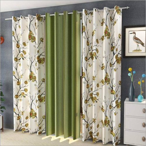 Floral Design Set of 4 Window Curtains By THIRD EYE EXPORT