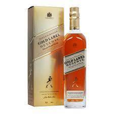 Johnnie Walker Red, Black, Gold, Blue Labels. Bottles