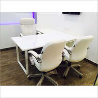 White Cabin Table