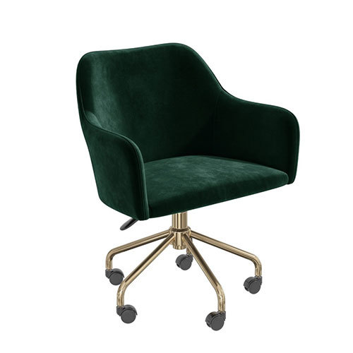 Green Velvet Desk Chair