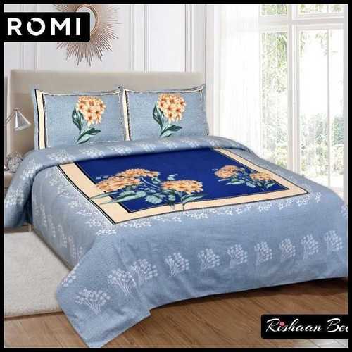 Rishaan Bedding Printed Cotton Double Bed Sheets Wholesale