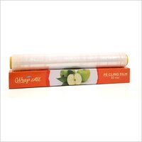 Pe Cling Film - Soft Transparent 12-inch Roll , Multiple Extrusion For Food Preservation