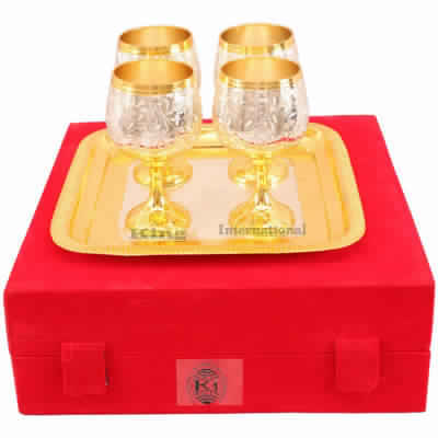 Brass Wine Goblet at Rs 199/set, Wine Goblets in Moradabad