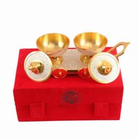 Dry Fruits Bowl - Metal, Compact Size, Gold-plated Finish, Round Shape | Lightweight With Decorative Premium Finish, Customizable Logo On Box