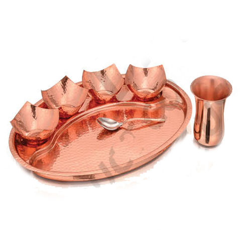 Copper Oval Dinner set