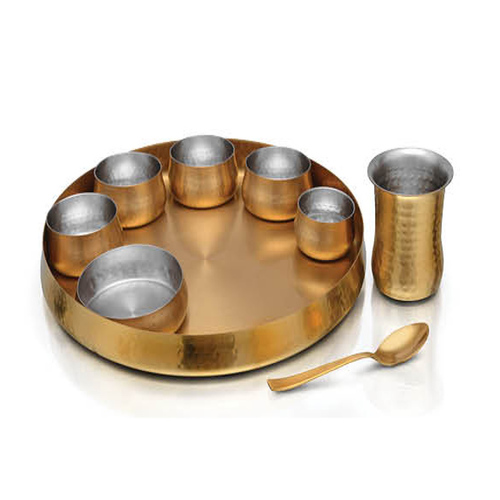 Gracious Gold Finish Sovereign Dinner Set of 9pcs