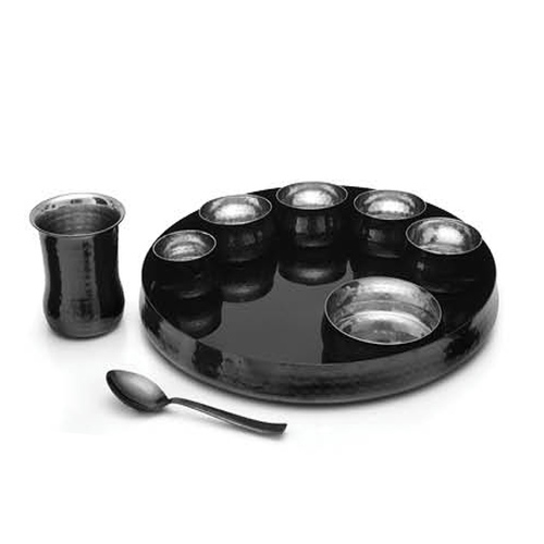 Black Finish Sovereign Dinner Set of 9pcs