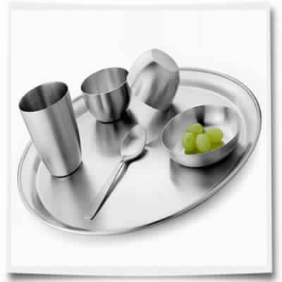 Stainless Steel One Person Dinner Set