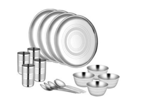 Stainless Steel Dinner Set 16