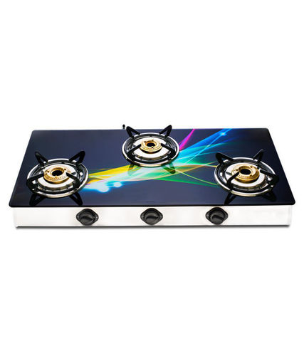 LPG Stove 3 Burner GlassTop