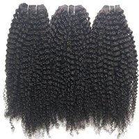 Steamed Curly Hair Double Machine Weft Hair