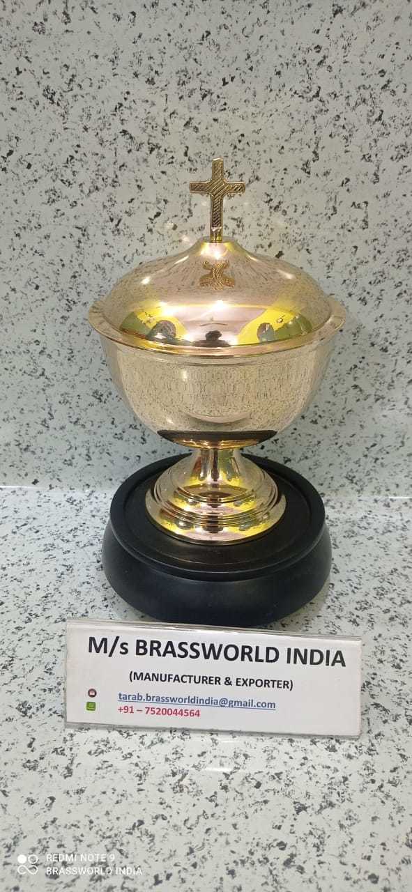 high quality polished gold plated ciborium