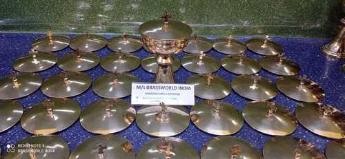 brass ciborium with led/paten church supplies