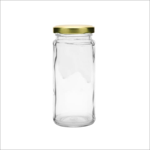 Transparent Cylinder Honey Jar