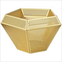 Golden Color Food Basket