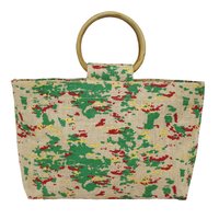 Jute Gift Bag With Wooden Handle