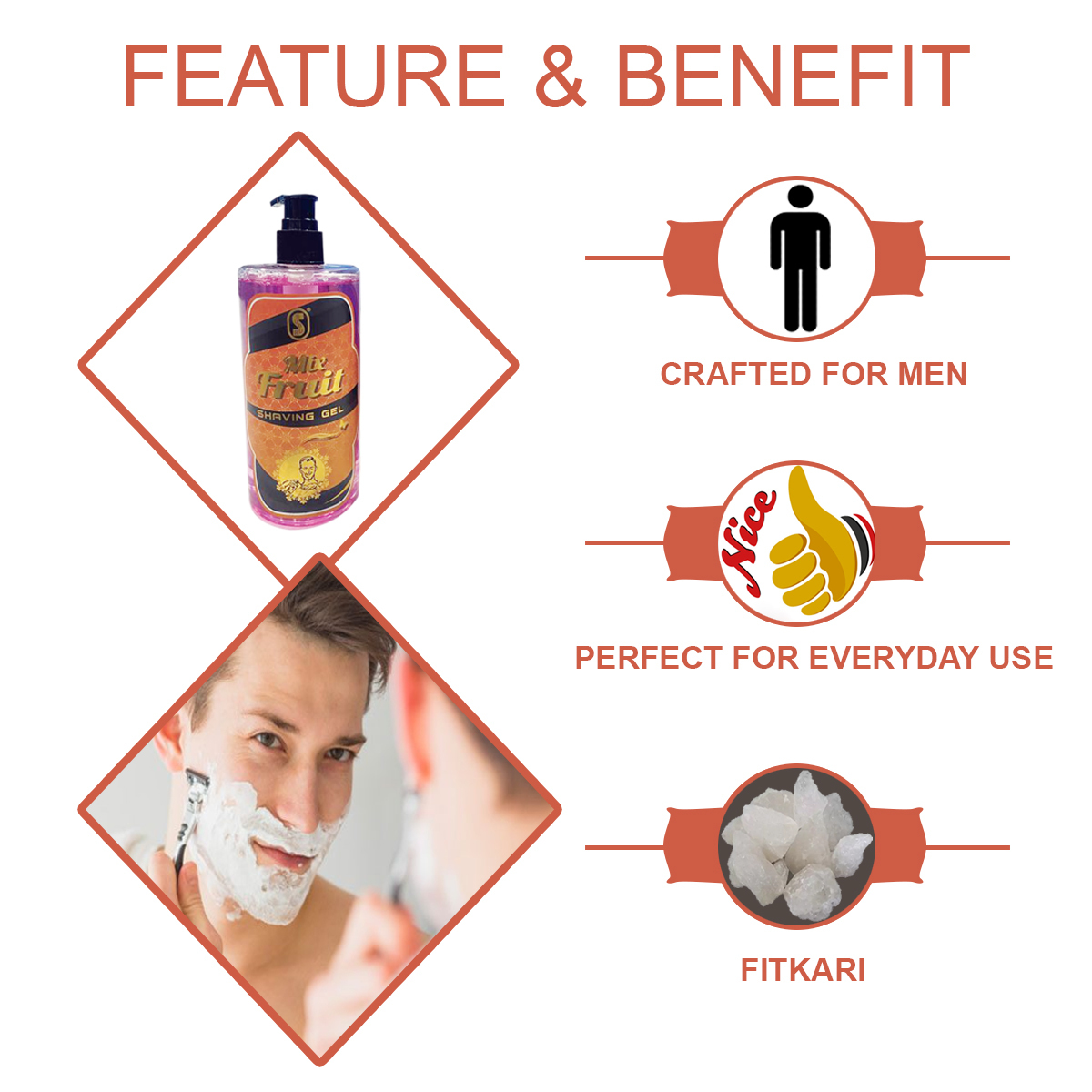 Mix Fruit Shaving Gel